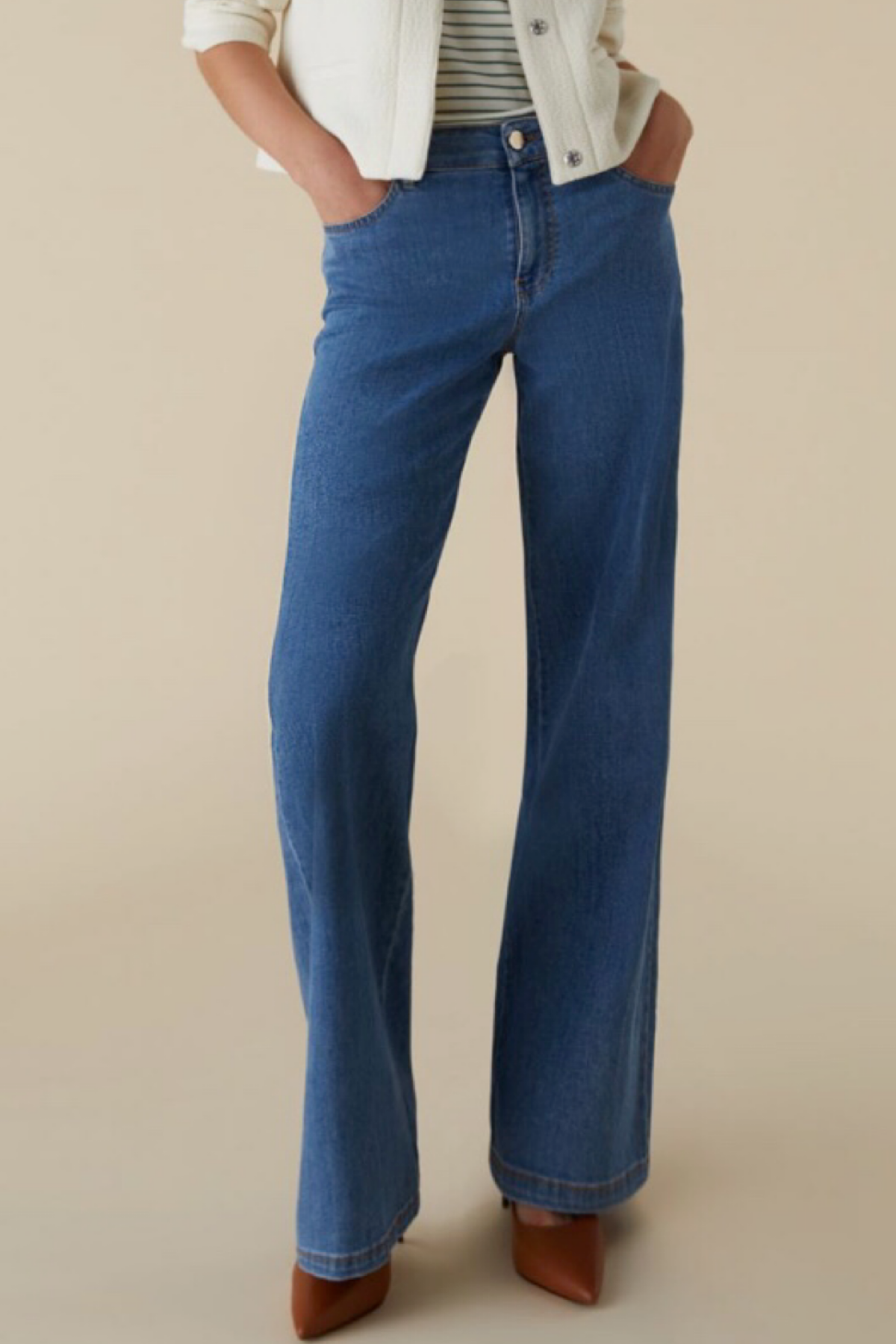 Marella Jeans straight leg crespo