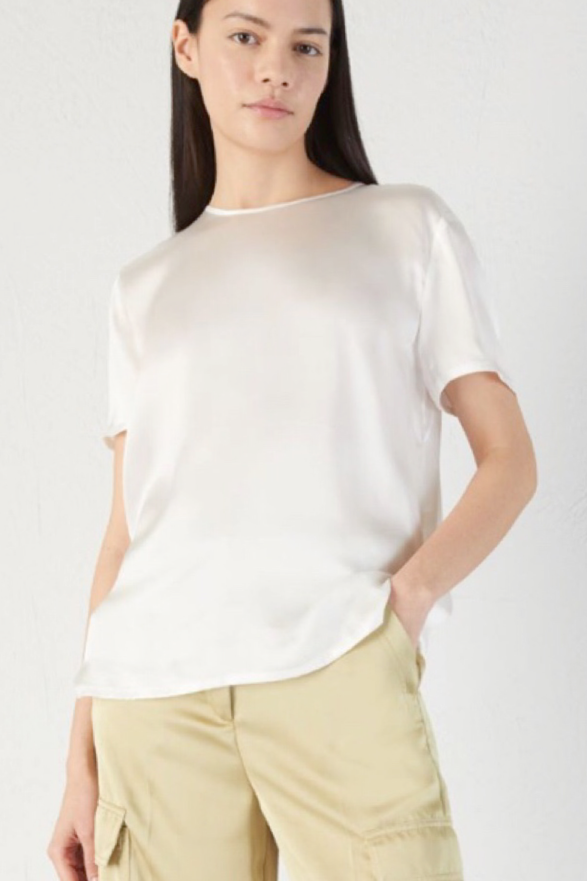 Marella blusa in seta hobby bianco