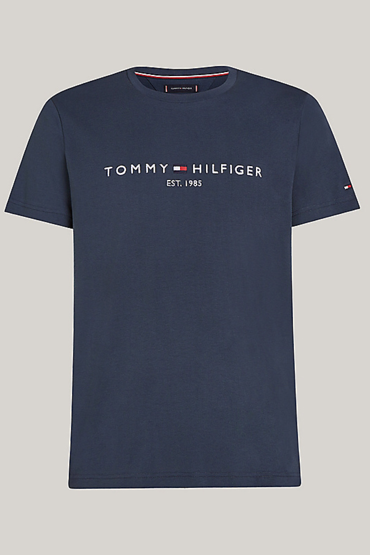 Tommy Hilfiger t-shirt slim fit con logo denim