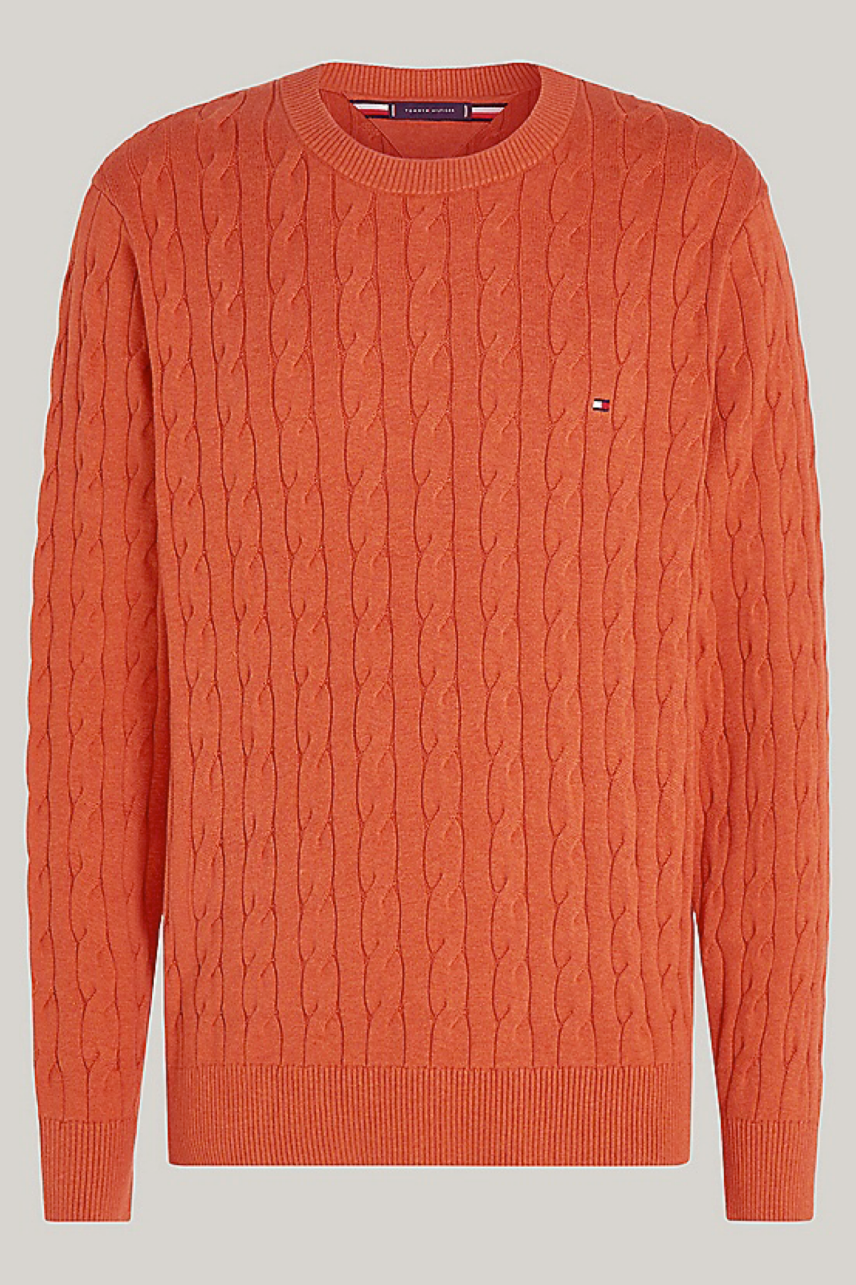 Tommy Hilfiger pullover in maglia intrecciata Orange